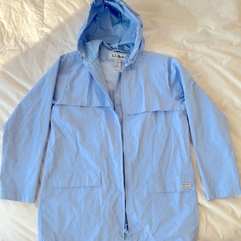 LL Bean Sky Blue Women’s Raincoat